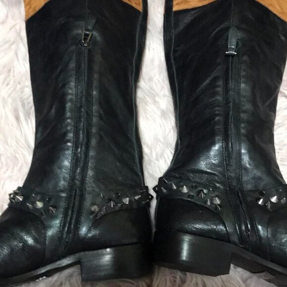 Amazing Sam Edelman Studded Real Leather Boots - Picture 6 of 8